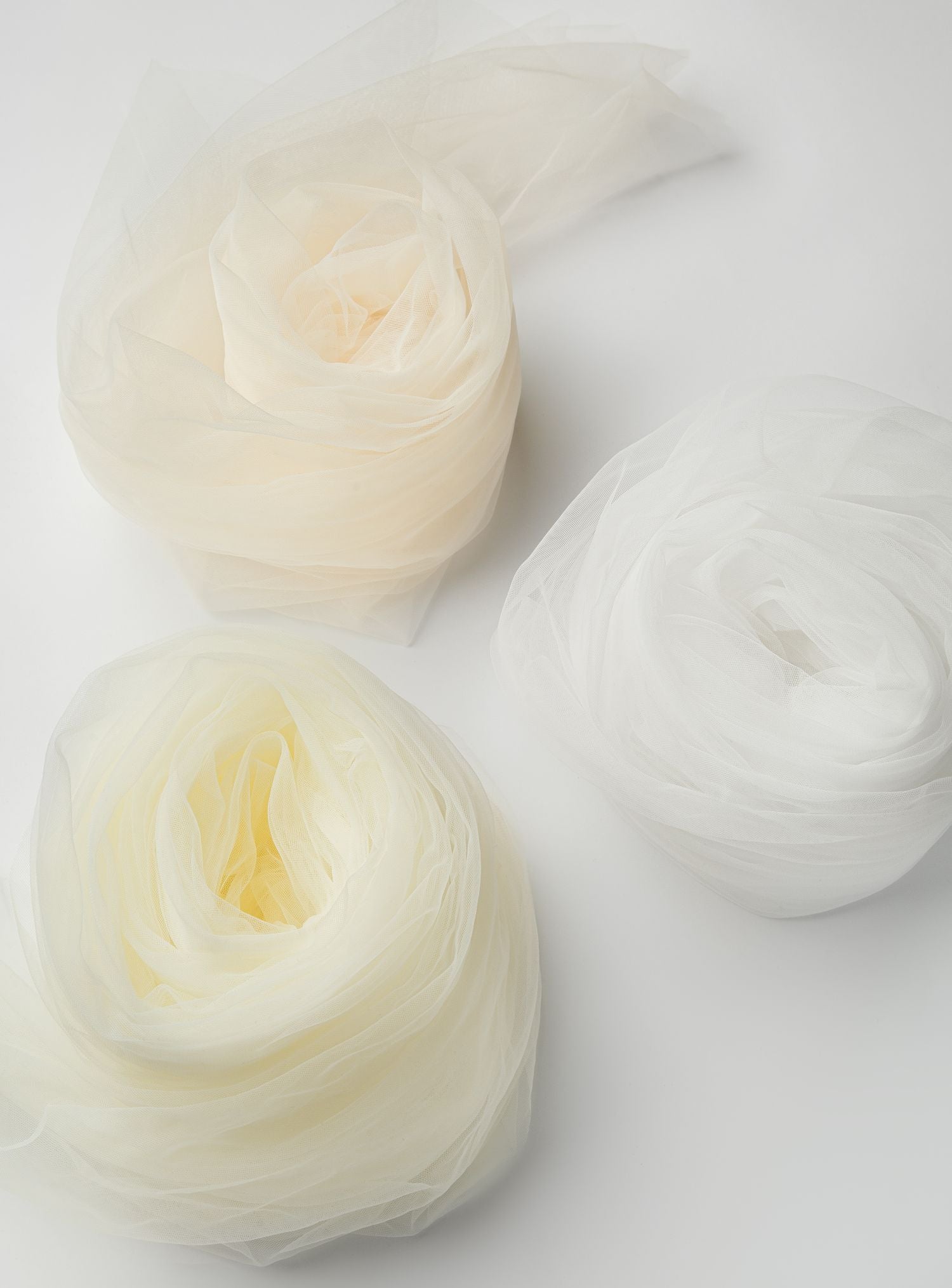 Schleiertüll Off-White, Ivory & Light Beige