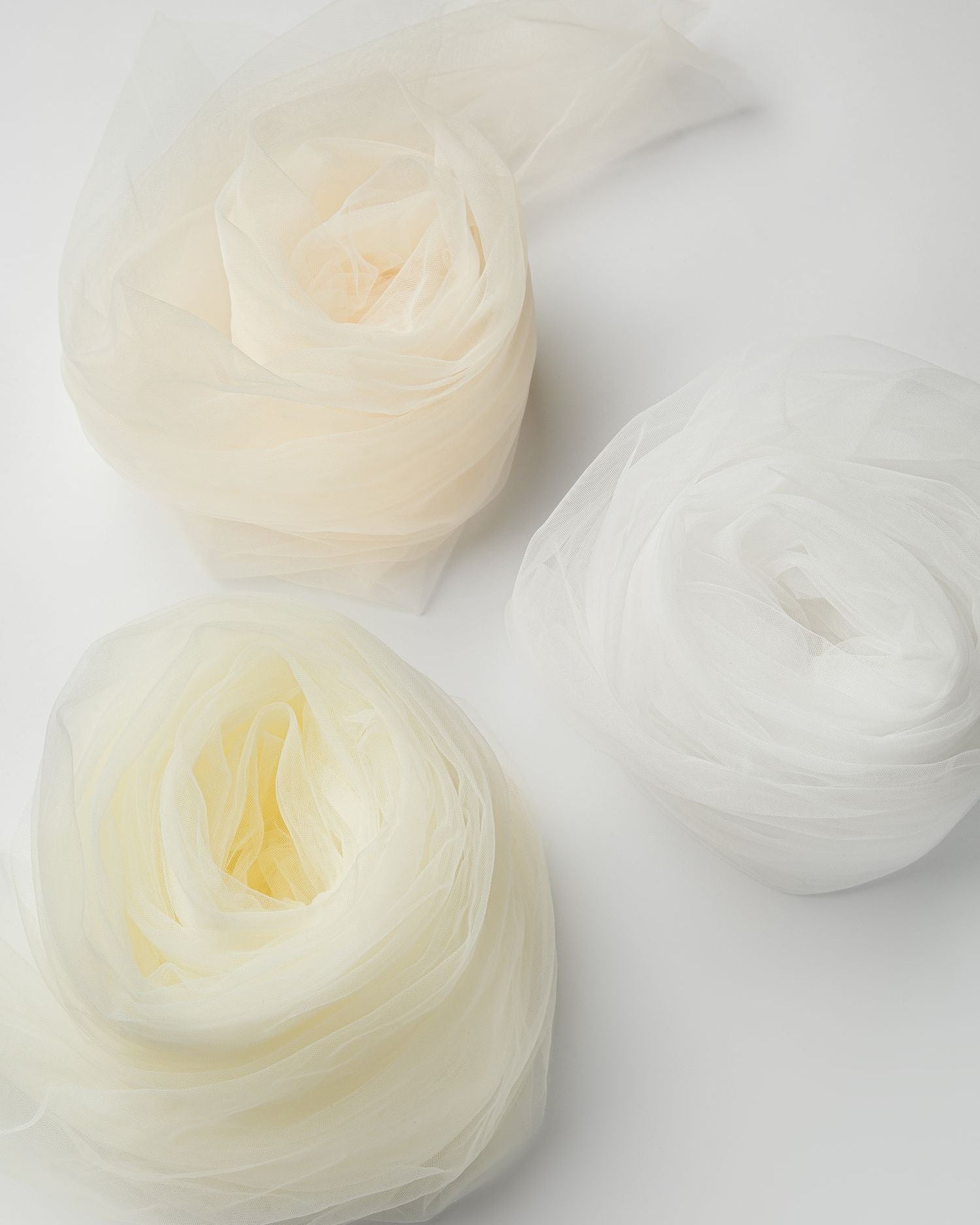 Schleiertüll Off-White, Ivory & Light Beige