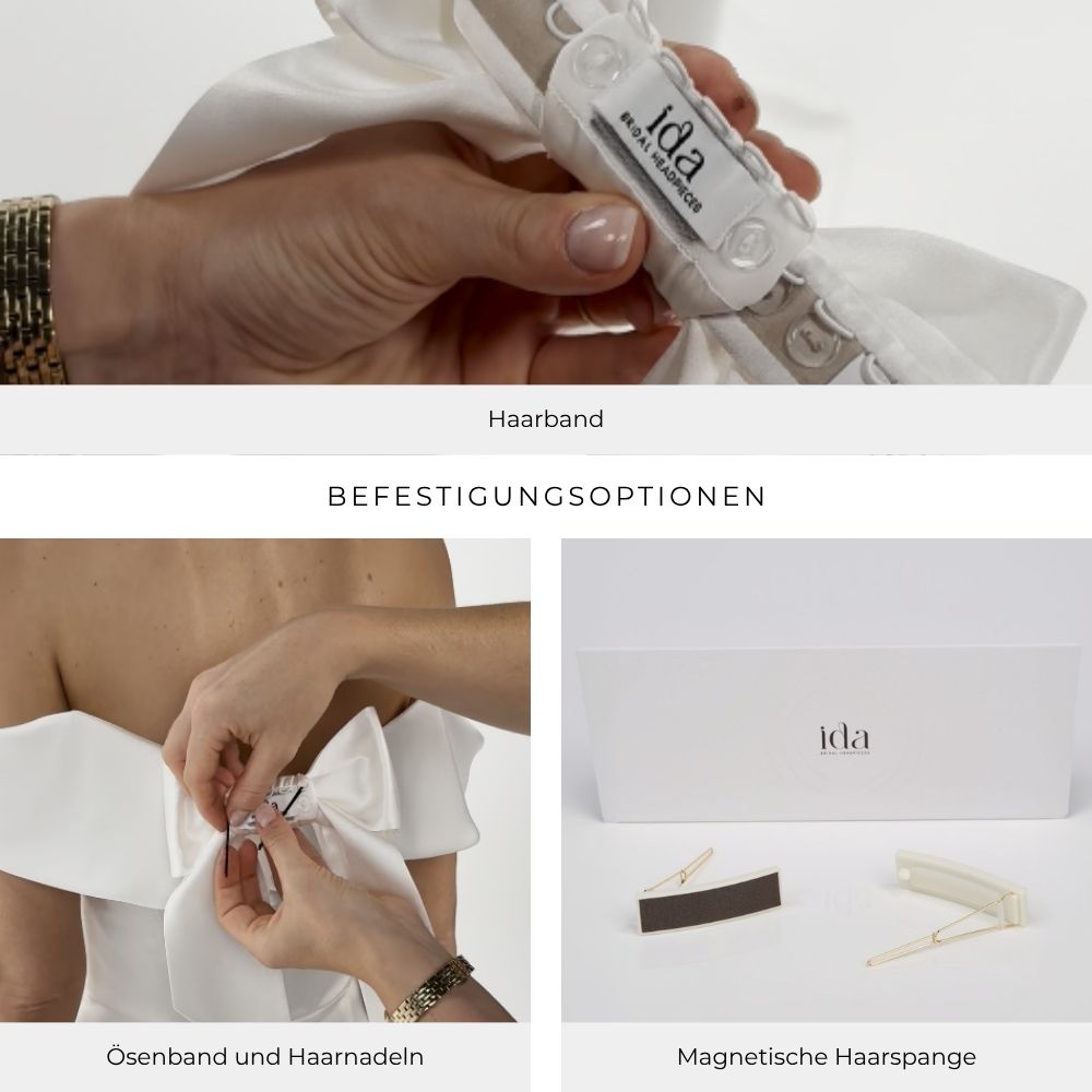 Die Verschiedenen Befestiungsoptionen der IDA-Headpieces werden vorgestellt
